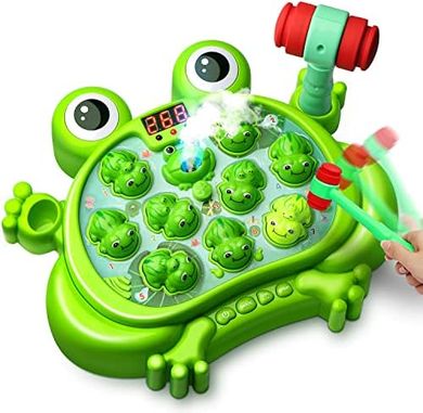 HopeRock Whack-a-Frog: 5 Modes, 45 Levels, Lights & Sounds (Ages 2-5)
