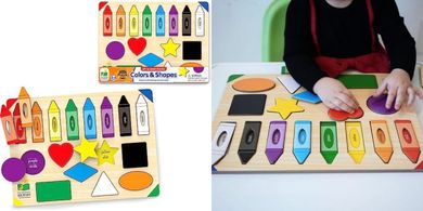 Lift & Learn Colors & Shapes Puzzles: Award-Winning Preschool Toy
