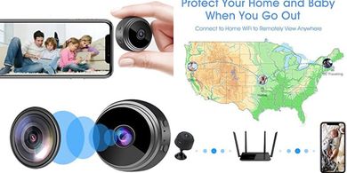 Mini Spy Camera: Remote View, Wi-Fi Hidden Home Security
