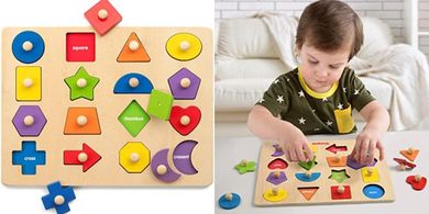 Coogam Montessori Shape Sorter: Fine Motor Skills Toy (Ages 3-5)
