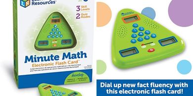 Minute Math Electronic Flash Cards: Early Algebra, 3 Levels (Ages 6+)
