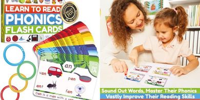 Phonics Flash Cards: Learn to Read (Ages 4-8)