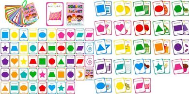 Cognitive Shape & Color Flash Cards for Kids
