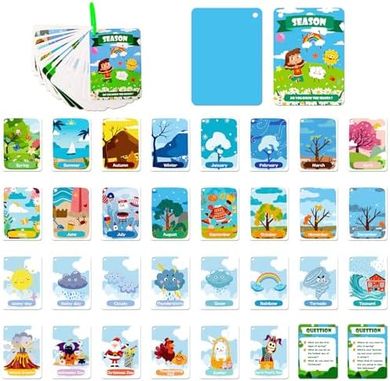 Seasonal Cognitive Flash Cards for Toddlers (3+)
