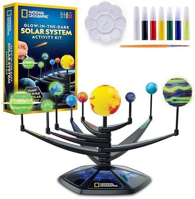 Glow-in-the-Dark Solar System Model Kit: Build, Paint, & Decorate
