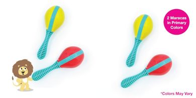 Edushape Baby Maracas: Vibrant, Sensory Shakers (Set of 2)