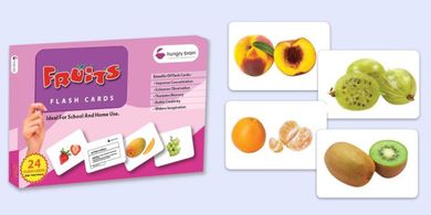 Montessori Flash Cards: Fruits for Toddlers (Ages 1-4)
