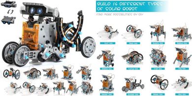 14-in-1 Solar Robot Kit: STEM Toy for Kids (Ages 8-12)
