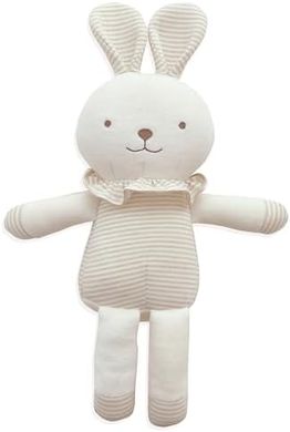 Organic Cotton Bunny Baby Doll & Pillow Buddy (15.7")
