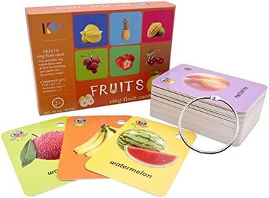 Fruit Flash Cards for Kids & Toddlers (52 Cards)
