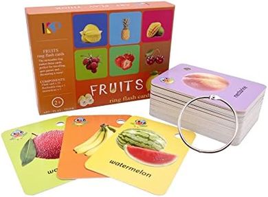 Fruit Flash Cards for Kids & Toddlers (52 Cards)
