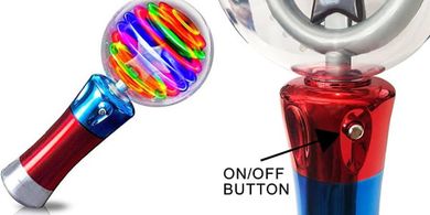 Magic LED Wand: Spinning Lights, Fun Party & Sensory Toy