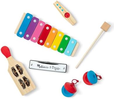 Melissa & Doug Musical Instrument Set: Hum, Jangle, Shake!
