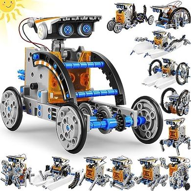 STEM Solar Robots: 13-in-1 DIY Educational Building Kit
