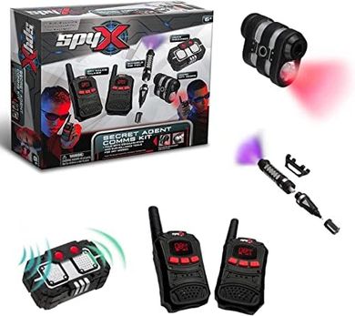 SpyX Secret Agent Kit: Walkie-Talkies, Spy Scope, Invisible Ink, Voice Changer
