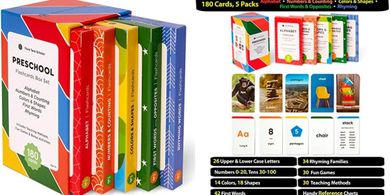 Think Tank Scholar Flash Cards: Preschool Learning (180 Cards)