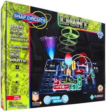 Snap Circuits LIGHT: 175+ STEM Projects, 55+ Parts, Ages 8+
