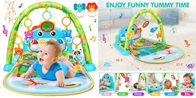 Dinosaur Baby Gym Play Mat with Music & Lights (0-12 Months)
