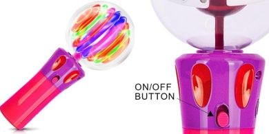 Light-Up Spinning Wand: Sensory Toy for Kids (Batteries Included)
