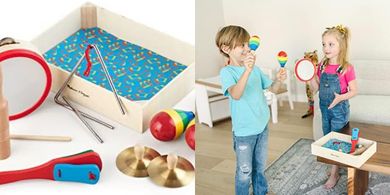 Melissa & Doug Clap, Clang, Tap Musical Instrument Set (10-piece)