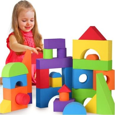 Giant Jumbo Toddler Building Blocks (30 Pieces)
