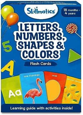 Skillmatics Toddler Flash Cards: Letters, Numbers, Shapes, Colors