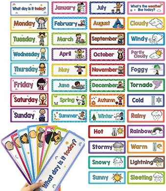 Lachilly Classroom Flashcards: Days, Seasons, Months, Weather
