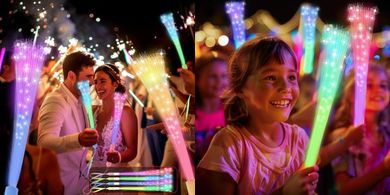 Glow Fiber Optic Party Wands: Wedding, Holiday, & Event Favors