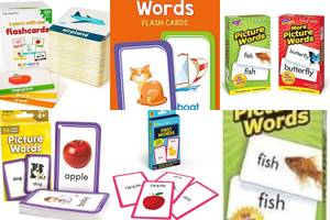 Learn Words & Pictures Fast: 5 Essential Flash Cards