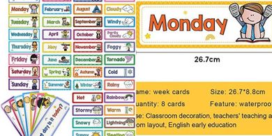 Lachilly Flashcards: Weekly, Seasonal, Monthly & Weather Themes for Classrooms