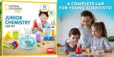 National Geographic Kids Junior Chemistry Lab: 50 Experiments & 20+ Tools (Ages 4-6)
