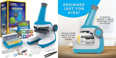 National Geographic Kids Microscope: 400x Zoom, STEM Science Kit