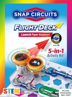 Snap Circuits Flight Deck: STEM Toy Kit for Kids (Ages 8+)
