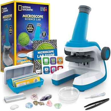 National Geographic Kids Microscope: 400x Zoom, STEM Science Kit