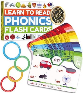 Phonics Flash Cards: Learn to Read (Ages 4-8)
