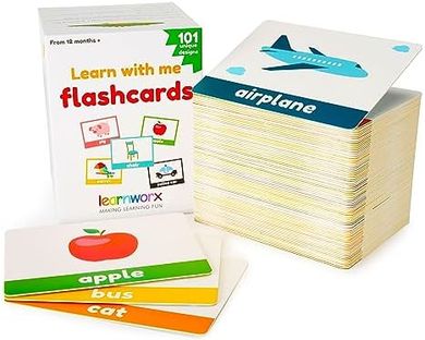 LearnWorx Baby Flash Cards: First Words & Early Learning (1-3 years)
