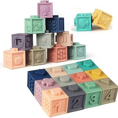 Soft Stacking Blocks: Sensory Montessori Toys for Babies & Toddlers
