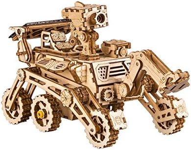 ROKR Solar-Powered Wooden Curiosity Rover 3D Puzzle