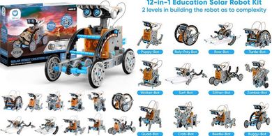 Sillbird STEM Solar Robot: 12-in-1 DIY Science Kit (Ages 8-13)
