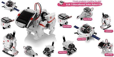 Solar Robot STEM Kit: 6 Space Explorers for Kids (Ages 8-12)
