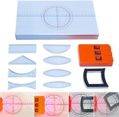 Physics Optics Experiment Set: Prisms, Lenses, Laser, Light Refraction