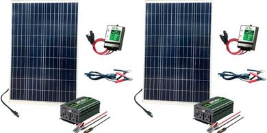 110W Solar Kit with 300W Inverter and 11A Charge Controller
