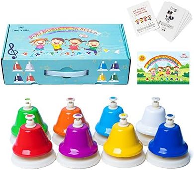 Rainbow Hand Bells: Musical Learning Toy for Kids (Ages 3+)
