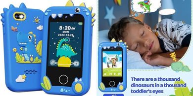KOKODI Kids Smart Phone:  Dinosaur Toddler Toy (Ages 3-10)

