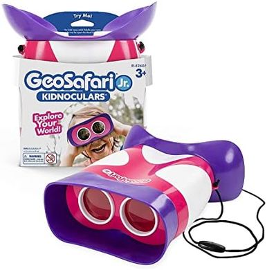 GeoSafari Jr. Kidnoculars: Pink Binoculars for Toddlers (Ages 3+)