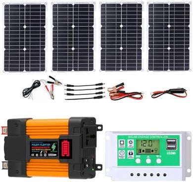 4000/6000W Solar Inverter Kit with 100W Folding Panel
