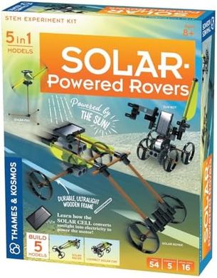 Solar Rovers STEM Kit: Build 5 Sun-Powered Vehicles (Ages 8+)
