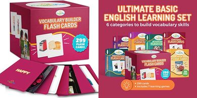Vocabulary Builder Flash Cards: Emotions, Nouns, Verbs & More
