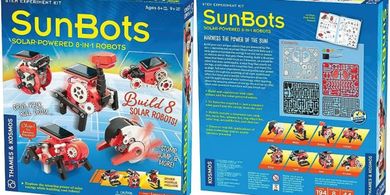 SunBots 8-in-1 Solar Robots STEM Kit: Build 8 cool solar robots.
