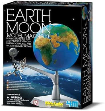 4M KidzLabs Earth & Moon Orbit Planetarium: STEM DIY Science Kit
